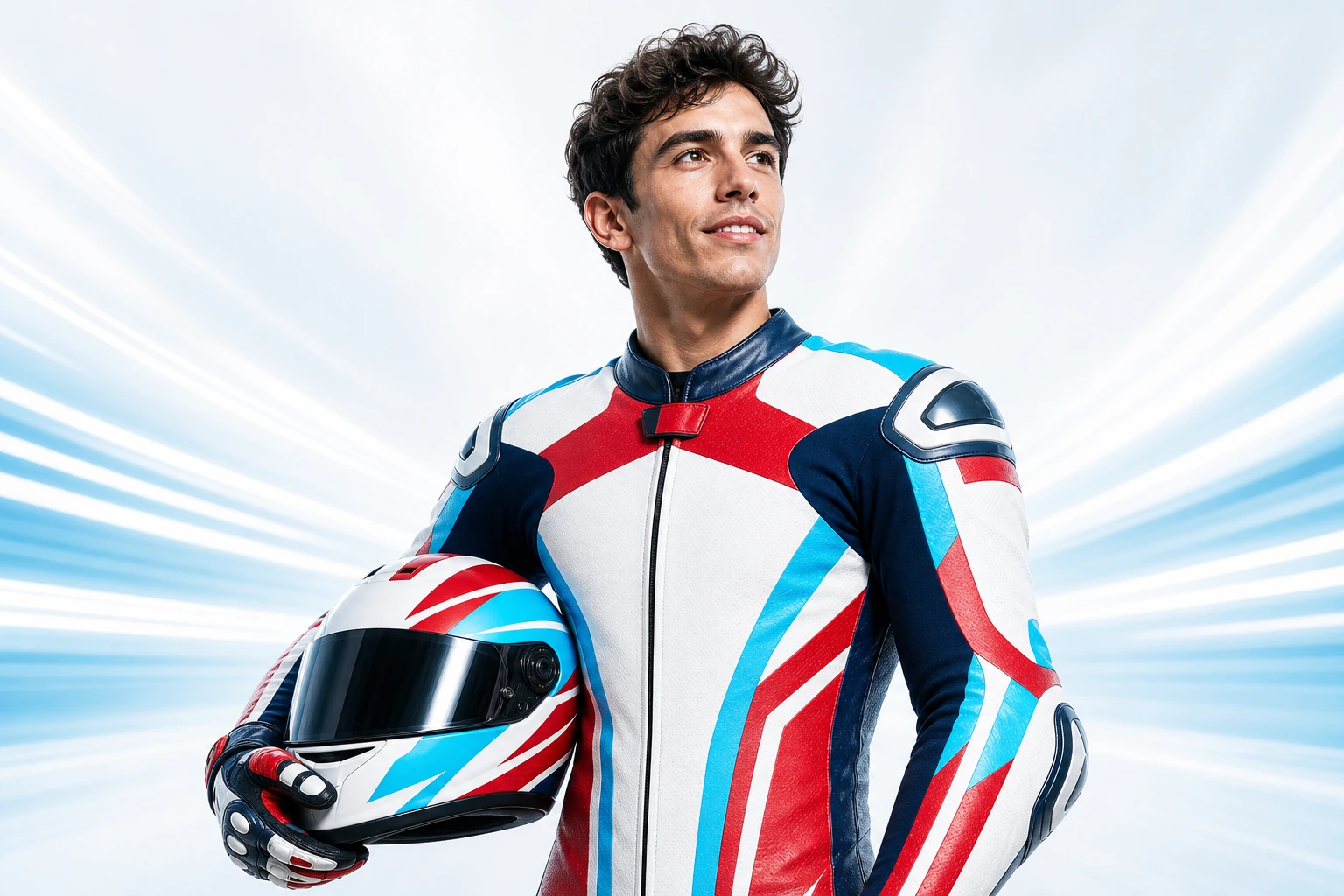 Marc Márquez racing champion portrait